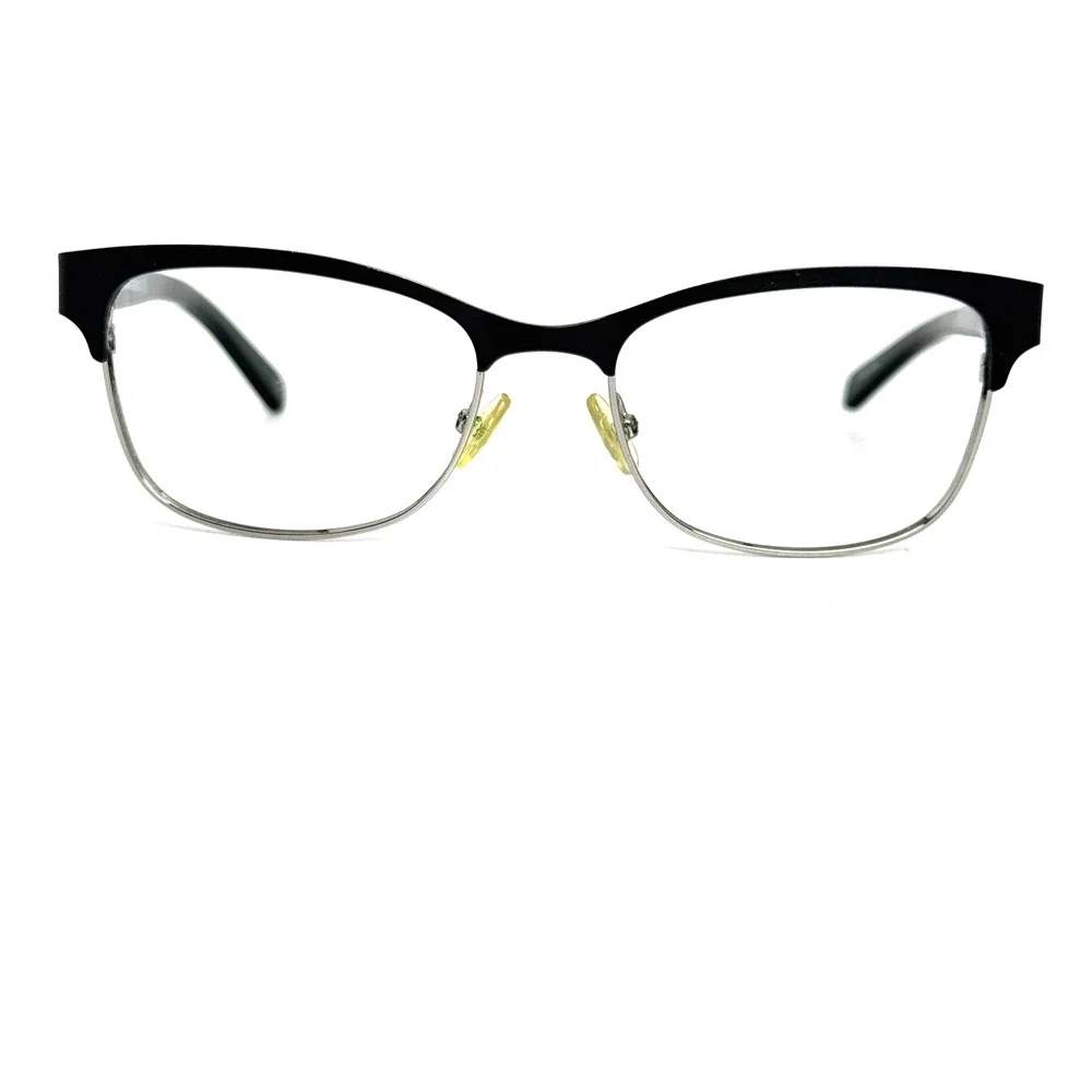 BANANA REPUBLIC Burke 284‎ Black Silver Womens Semi Eyeglasses 53-17-135 19764
